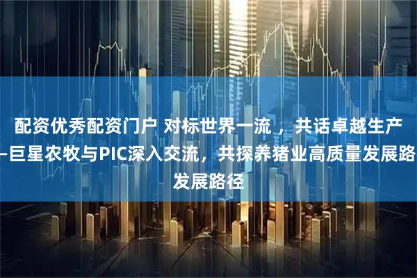 配资优秀配资门户 对标世界一流 ,共话卓越生产——巨星农牧与PIC深入交流,共探养猪业高质量发展路径